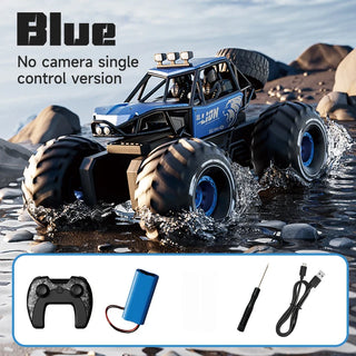 4DRC New Y10 Remote Control Car 2.4G Rc Boat Waterproof Amphibious Stunt Car 4WD All Terrain Truck Toys for Kids Birthday Gifts