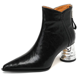 Vintage Genuine Leather Ankle Boots