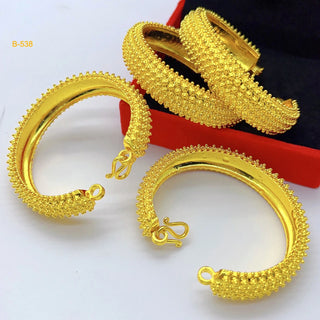 Luxury 24K Gold Balls Cuff Bangles
