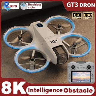 New GT3 RC Drone 8K 5G 2.4G GPS Professional HD Aerial Photography Remote Control Aircraft HD Dual Cameras Quadcopter Toys Gifts