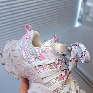 Autumn Teenager Kid's Sneakers Trend Fashion Children's Sport Shoes Mesh Breathable Boy's Girl's Running Shoes Fashion Sneakers