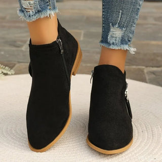 Trendy Women's Zipper Short Boots