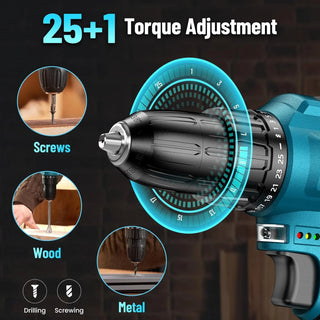 Cordless Adjustable Drill Tool Kit