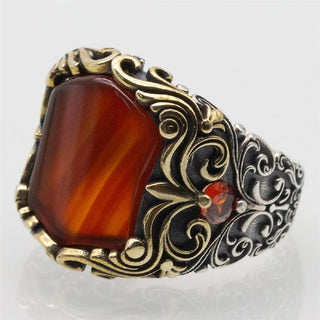 Genuine Domineering Natural Stone Ring
