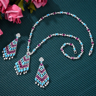 Luxury Cubic Zirconia Bridal Jewelry Set