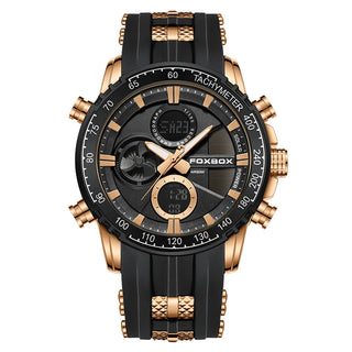Digital Dual Display Waterproof Wristwatch