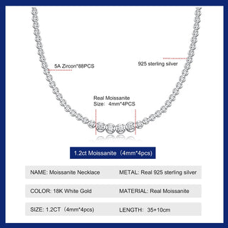 Diamond Chain Wedding Party Necklaces