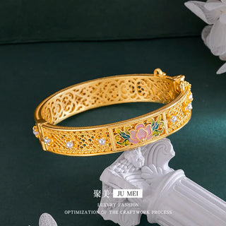 Luxury 24K Pure Gold Women's Bracelet