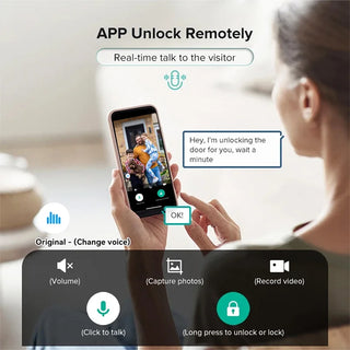 Camera Intercom Automatic Digital Door Lock