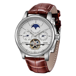 Automatic Mechanical Genuine Leather Wristwatch
