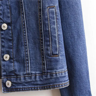 Single-Breasted Denim Jeans Jacket