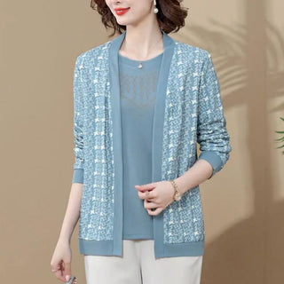 Women's Pullover Diamonds Knit Chic Tops