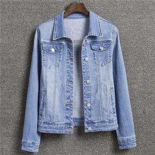 Single-Breasted Denim Jeans Jacket