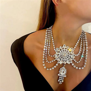 High Quality Chunky Rhinestone Necklace