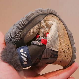 Winter Snow Boots For Children Faux Fur Thick Warm Kid's Plush Boots 2025 Trend Fashion Teenager Girl's Snow Boots Cotton Shoes