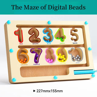 Magnetic Digital Bead Maze Toy