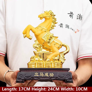 Gold Horse Lovers Wedding Gift