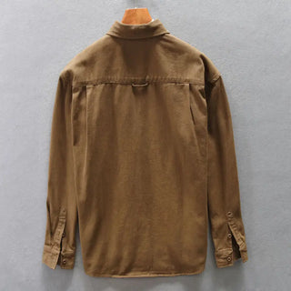 Retro Trend Men Loose Cardigan Shirt