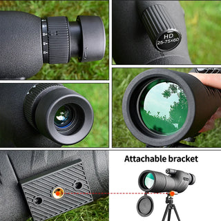Birdwatching Target Shooting 25-75x60 HD Monocular