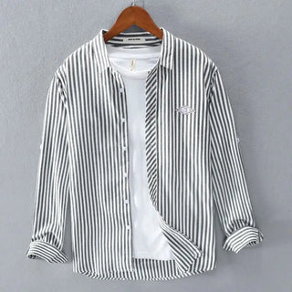 Trendy Cardigan Art Striped Shirt