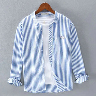 Trendy Cardigan Art Striped Shirt