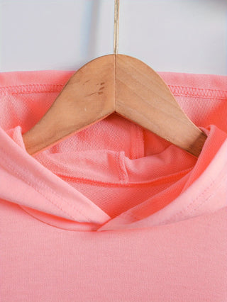 Girls Cartoon Printed Hoodies Set