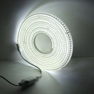 LED Strip Light 120xSMD2835/m EU Plug In AC220V 8W/m Waterproof High Brightness Flexible Home Ceiling Kitchen Garden Tape Lamp