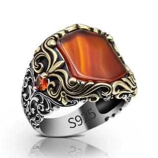 Genuine Domineering Natural Stone Ring