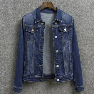 Single-Breasted Denim Jeans Jacket