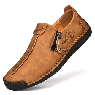 Comfortable Leather Men Shoes Casual Slip On Men Loafers Qlity Split Leather Shoes Men Flats Hot Sale Moccasins Shoes Plus Size