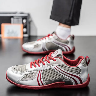 Plus Size Outdoor Men Sports Shoes Fashion Fitness Running Sneakers Male Mesh Breathable Walking Tennis Shoes Casual Trainers