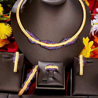 Luxury Zircon Crystal Jewelry Set