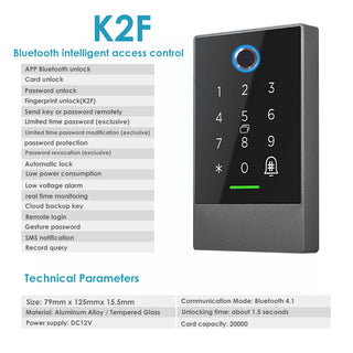 RC Card Reader Access Door Lock