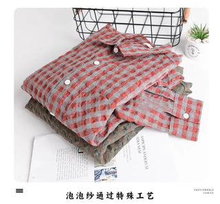 Trendy Bubble Texture Young Men Shirt