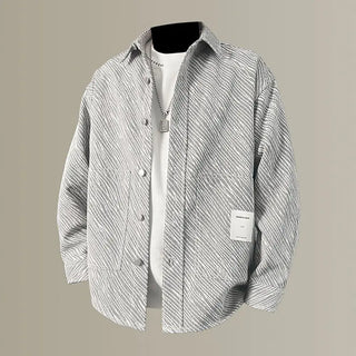 Men's Striped Retro Style Loose Shirt