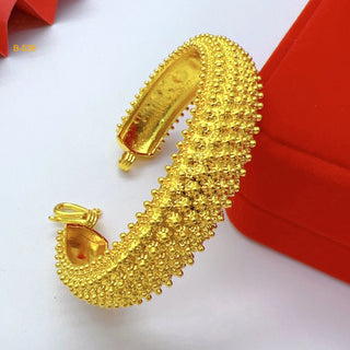 Luxury 24K Gold Balls Cuff Bangles
