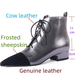 Women Genuine Leather Ankle Boots