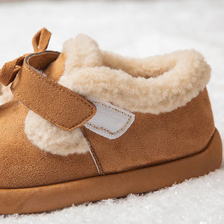 Faux Fur Winter Boots For Children Thick Warm Plush Snow Boots For Boys Girls Anti-slippery Thick Warm Cotton Shoes For Kids