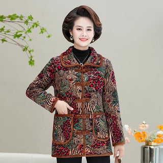 Northeast Ethnic Fleece Warm Coat
