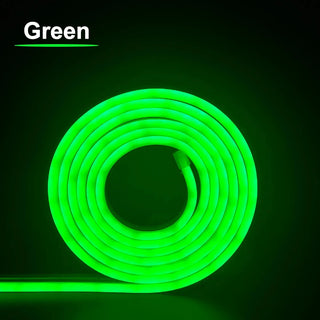 LED Neon Strip Light 6x12mm Flexible Rope Silicone Tube SMD 2835 Waterproof With 2Pin Wire 120LEDs/m For DIY Sign Home Decor