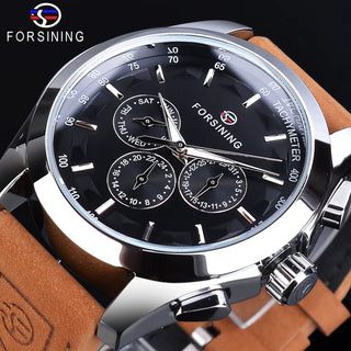 Automatic Genuine Leather Mechanical Wristwatch