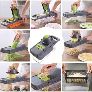 Multifunctional Vegetable  Of 16~26 Pieces  Set Food Vegetable And Fruit Slicer Grater Kitchen Household Accessories Small Tools