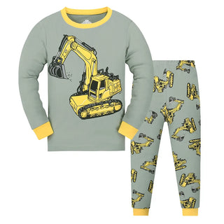 Boy Dinosaur Cartoon Pajamas Set