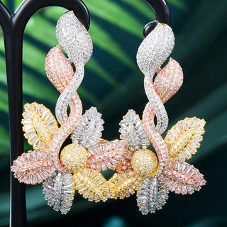 Luxury Cubic Zircon Crystal Earring