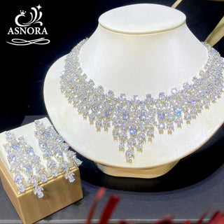 Luxury Floral Design Wedding Jewelry Set