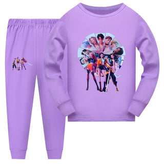 Kids Cartoon Girls Pajama Set