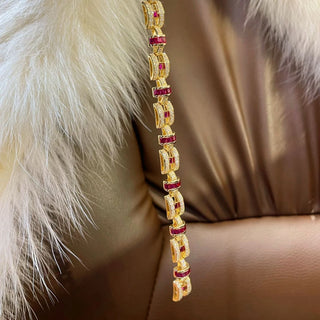 Sapphire Ruby Gemstone Luxury Bracelet