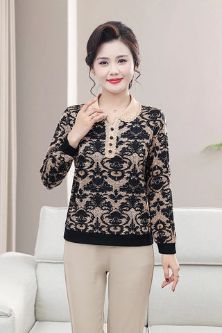 Trendy Diamond Stamping Fashion Top