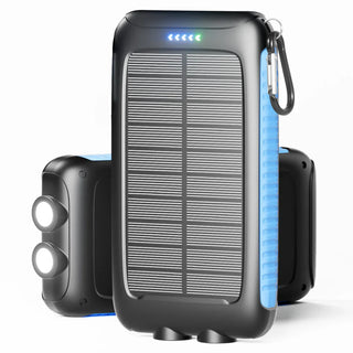 Compact portable power bank with high-capacity fast charging, wireless Qi2-ready convenience, and eco-friendly solar design for life on the go.