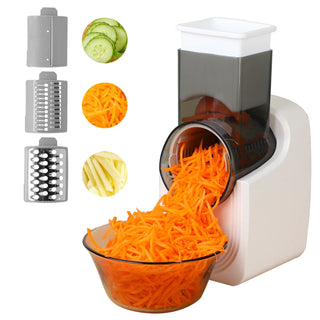 Modern kitchen countertop with blender, air fryer, toaster, and coffee maker arranged neatly